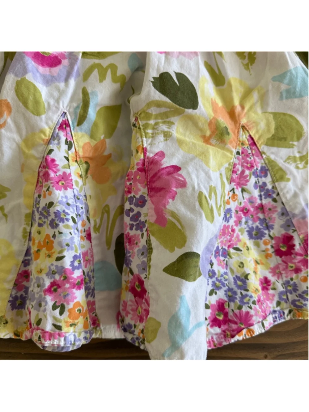 Girls Gymboree Casual Floral Dress 12-18 Months White Pink